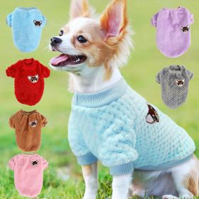 Pet Dog Clothes flannel Dog Winter clothe Puppy (Color: Pink, size: XXL)