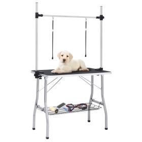 Adjustable Dog Grooming Table with 2 Loops and Basket (SKU: 171069)